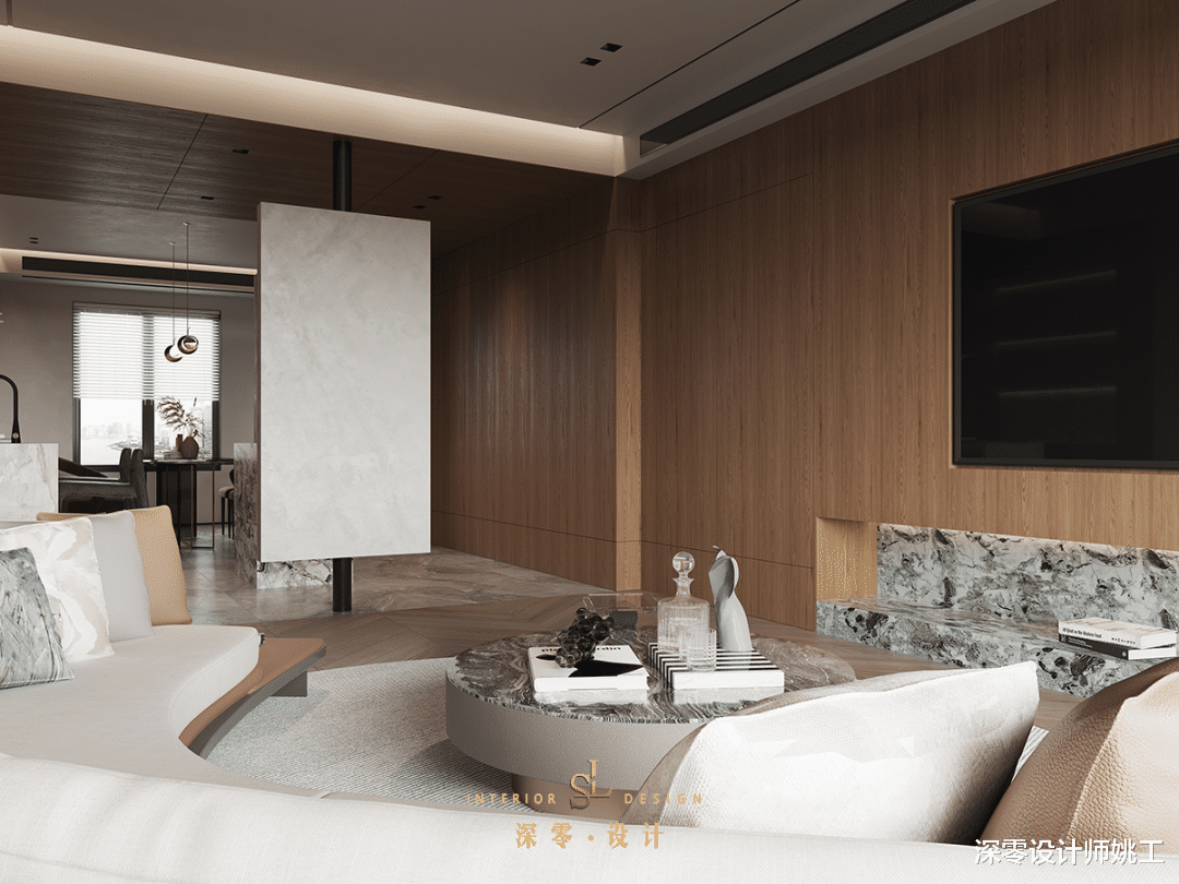 这才是大平层该有的气派,180㎡木饰面贯穿全屋,享受温馨梦幻空间
