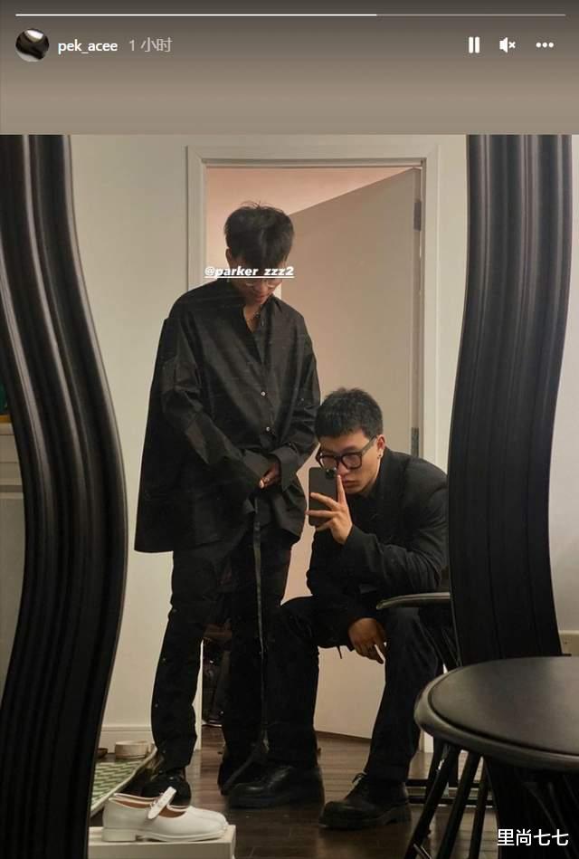 麦当娜|陈坤儿子19岁生日，剃寸头戴耳钉打扮成爸爸模样，五官终于像陈坤