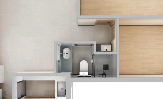 又是一个典型的两室改三室的案例,希望可以帮到你!