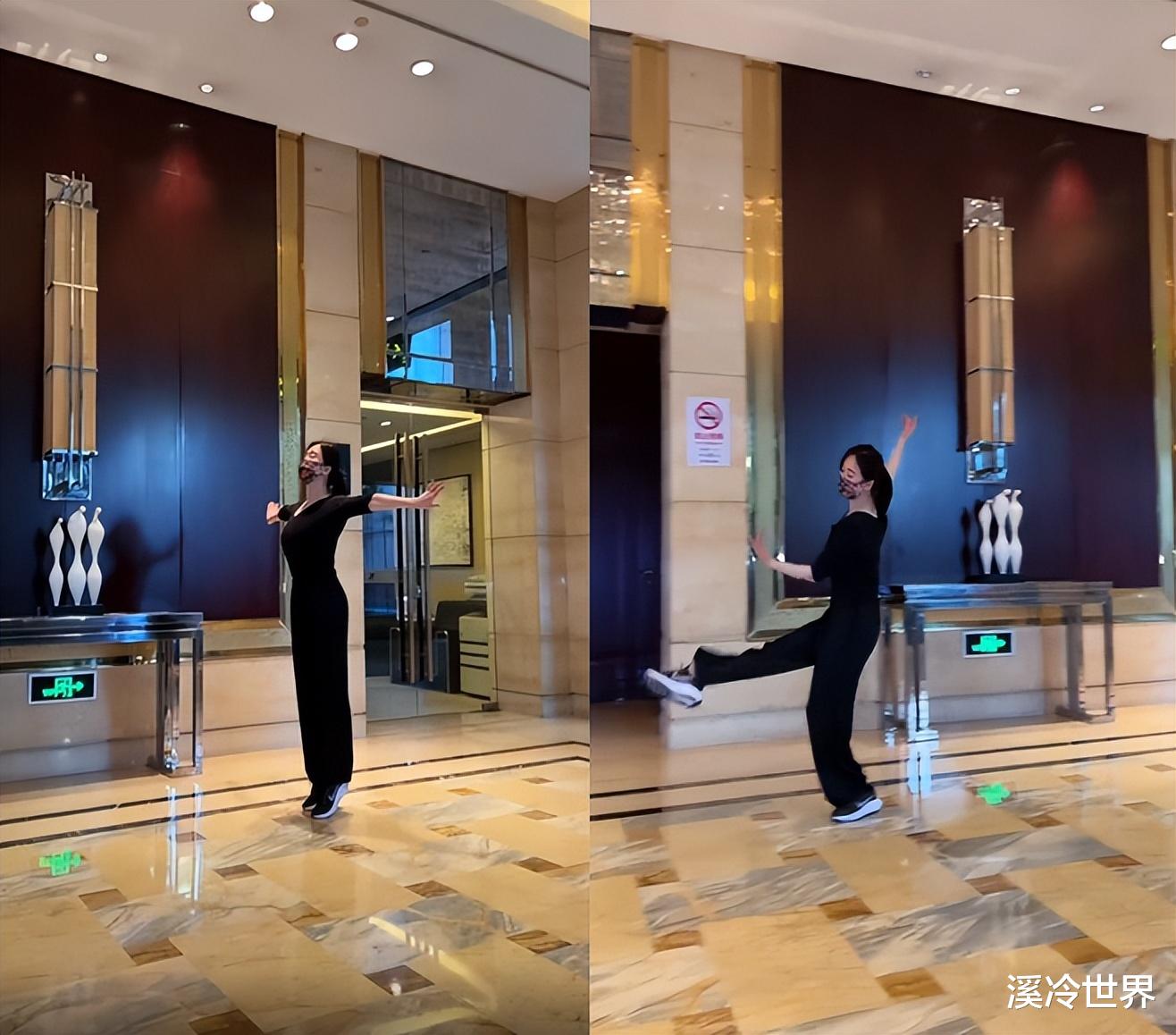 左小青|44岁左小青罕见秀舞蹈!个子高挑皮肤白净,穿衣朴素难掩丰腴身材