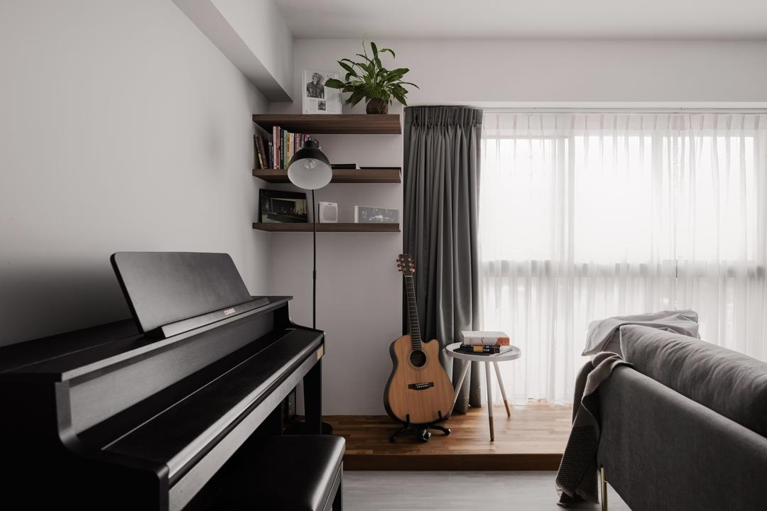 110㎡户型，客厅一分为四，打造会客、娱乐、休闲多元化生活空间