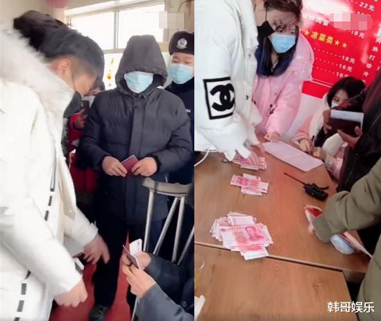 桌上全是钱,辛巴率众徒为家乡父老发现金!狗老师发朋友圈催债