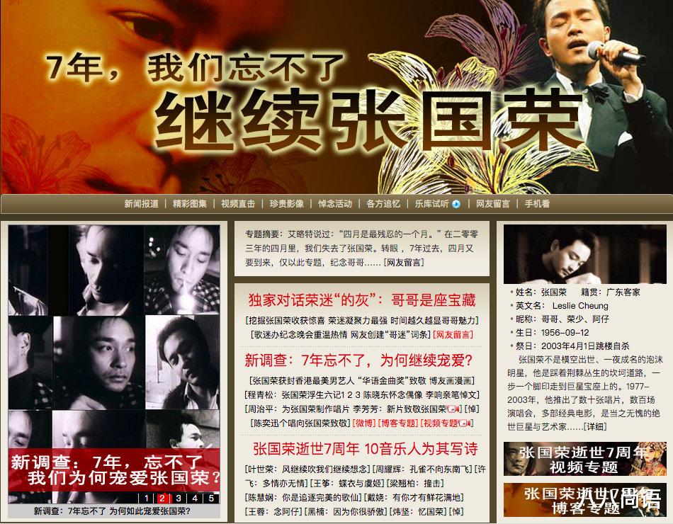 张国荣|张国荣逝世19周年，当初遗体不托付给唐鹤德，而是选择了陈淑芬