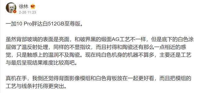 |上手一加10Pro胖达白版，各大媒体一致反馈：白色控最佳选择