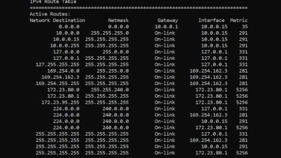 如何将静态 TCP/IP 路由添加到 Windows 路由表