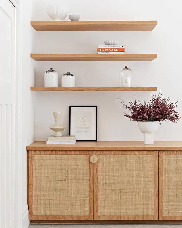 大平房现代风,浅色原木色,藤编黄铜元素,简约到极致便是高级