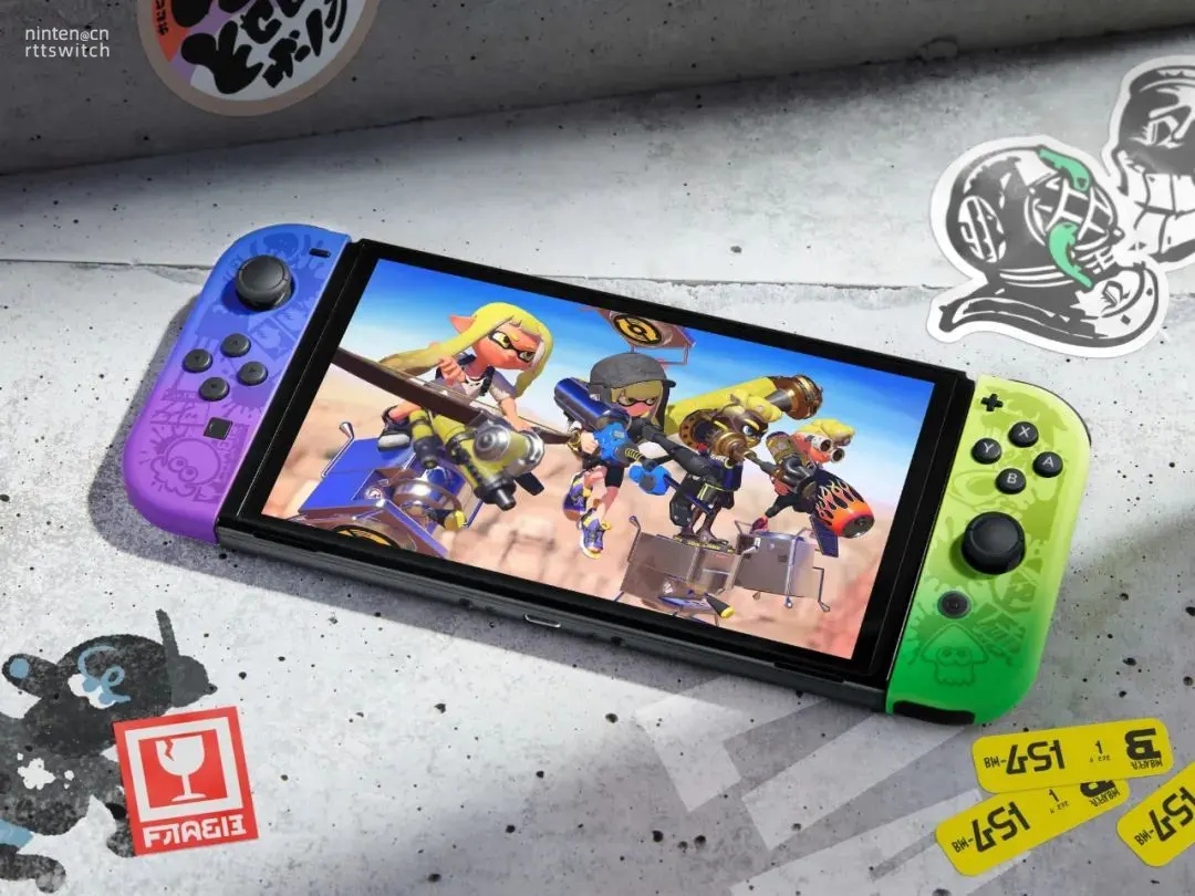 switch|新款Switch来了！《喷射战士3》限定款Switch OLED公布