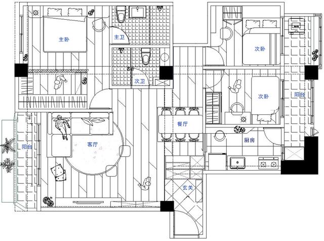 看了无数“过度装修”的家,我发现这套85㎡的“穷装”反而更实用
