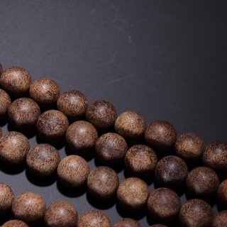 沉香|清代-老沉香圆珠108佛珠一条