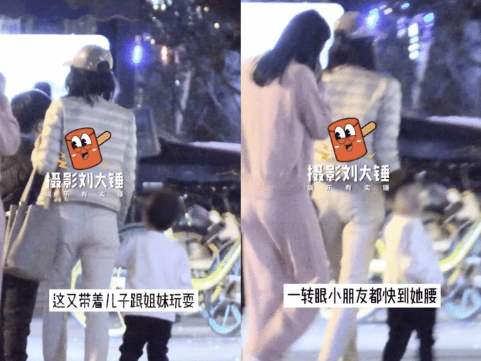 章子怡|章子怡汪峰带娃出游，围着儿子互动和拍照，弟弟向妈妈撒娇求抱抱