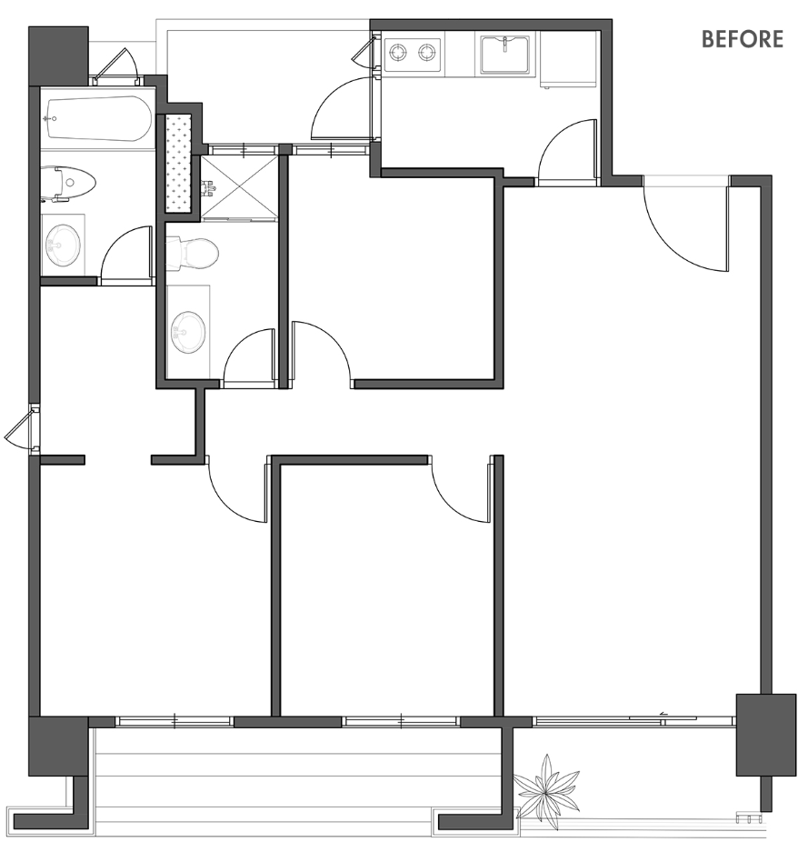 75㎡小户型，减少空间隔断，打造通透的家！