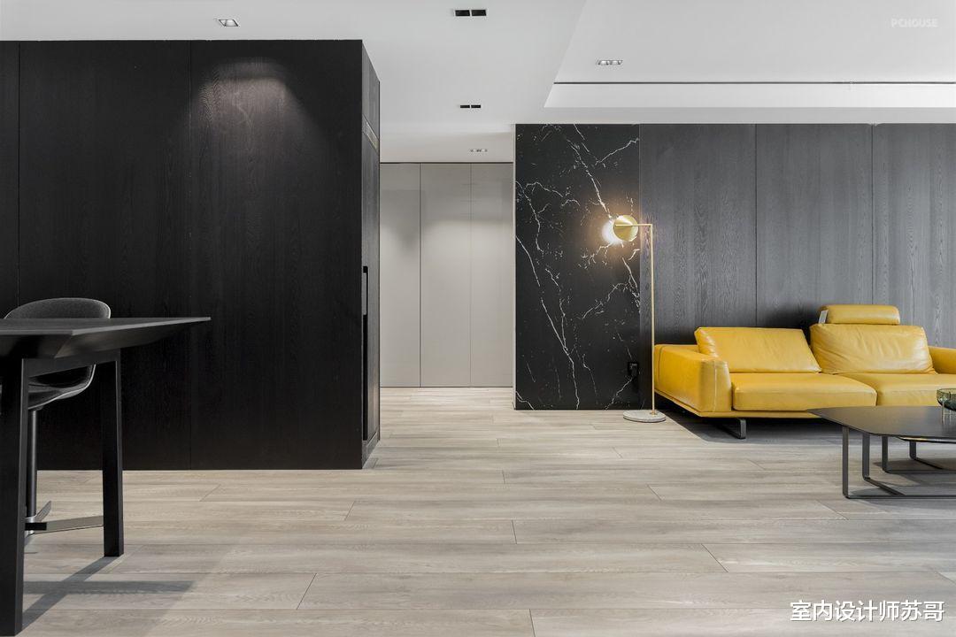 以黑色为主题的三居室,让生活回归本真,这么个性的家真美!