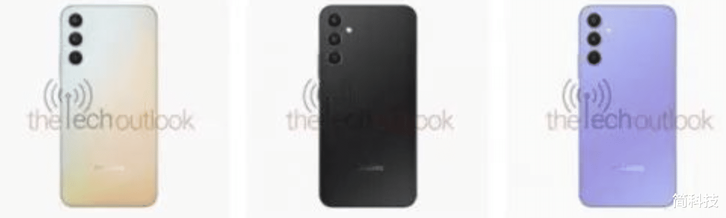 水滴屏|三星 Galaxy A34 渲染图曝光：水滴屏+天玑1080