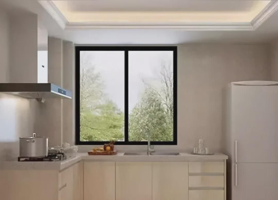 小户型厨房冰箱这样放最明智,漂亮又实用,别傻傻放餐厅了