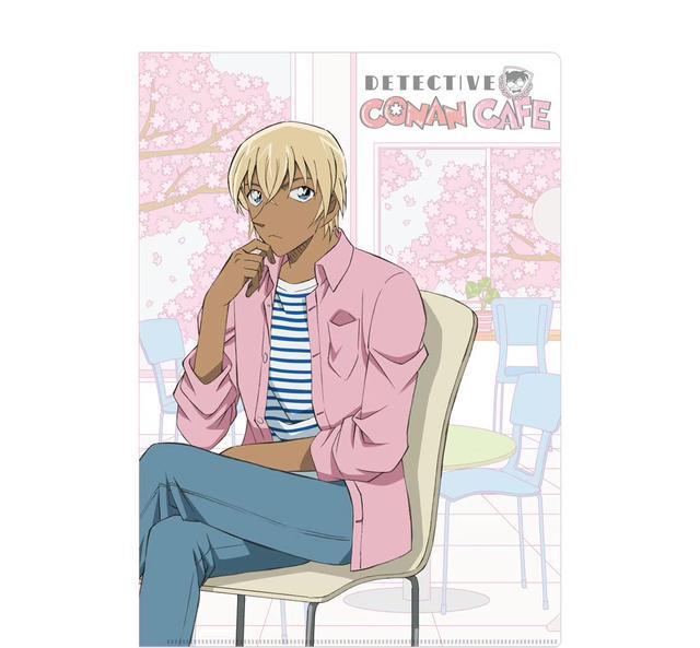 娱乐圈|名侦探柯南2022年咖啡店，警视厅相关，全员穿樱花色服装，太粉嫩