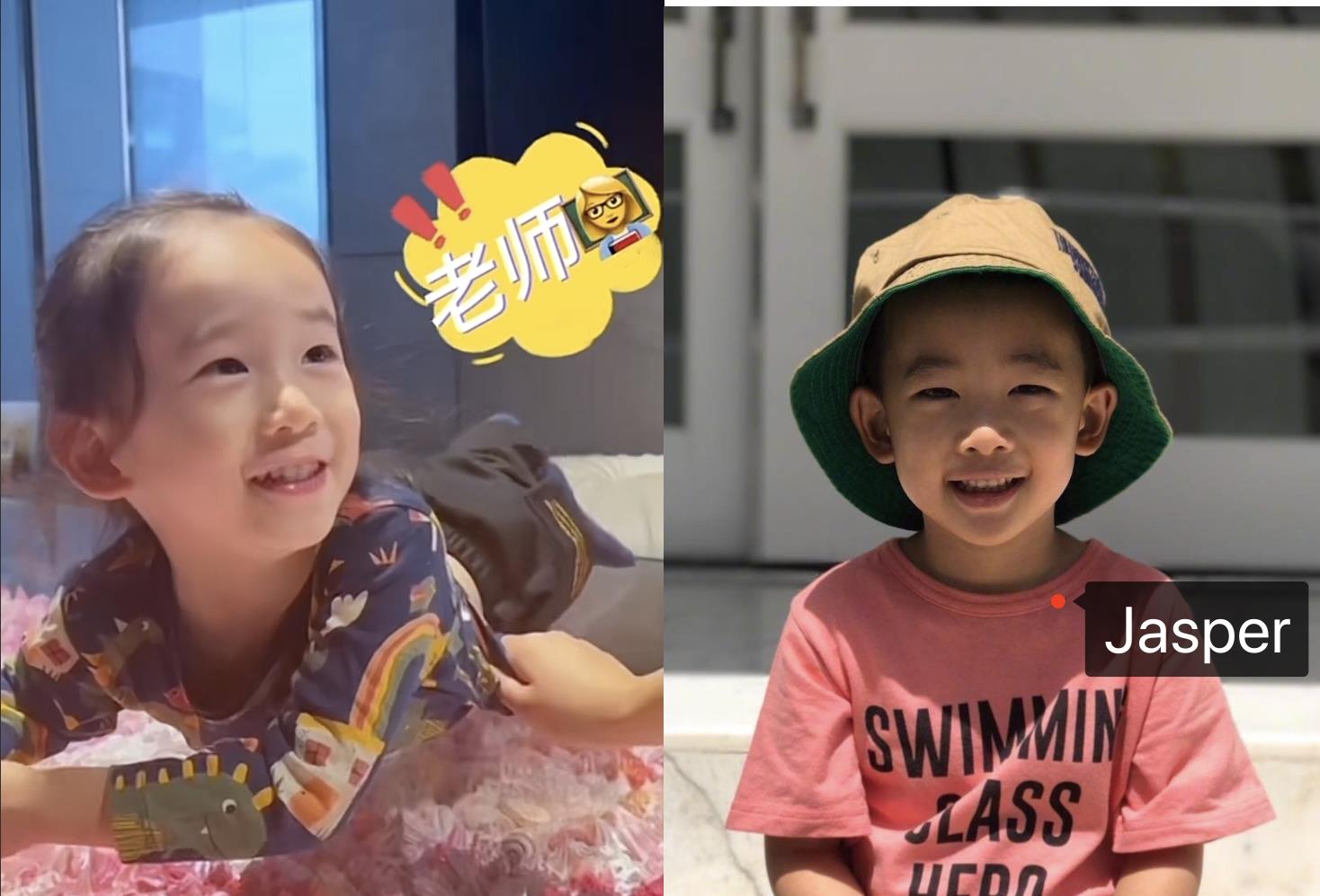 应采儿|应采儿晒二胎儿子学说上海话，HoHo笑容好暖，和Jasper一模一样