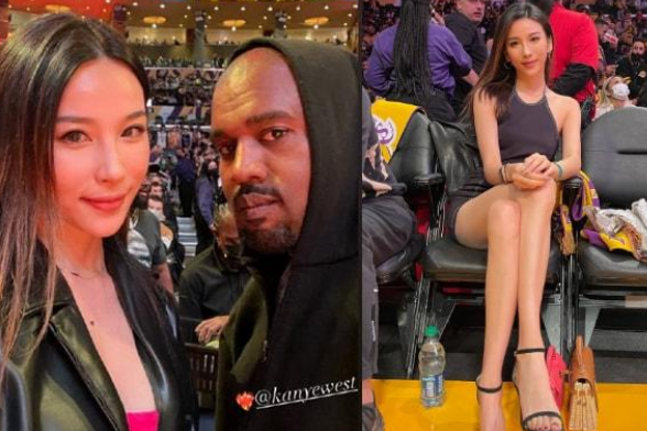 侃爷|侃爷首次带新欢看NBA，疑似报复卡戴珊，却偶遇东方白富美女主播