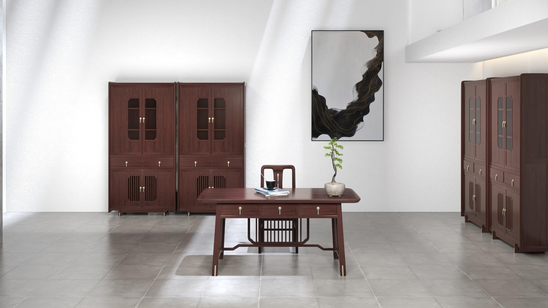 新中式书房，为国潮风定制家居注入一股清流