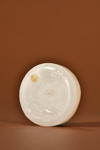 |和田玉童子牧牛挂