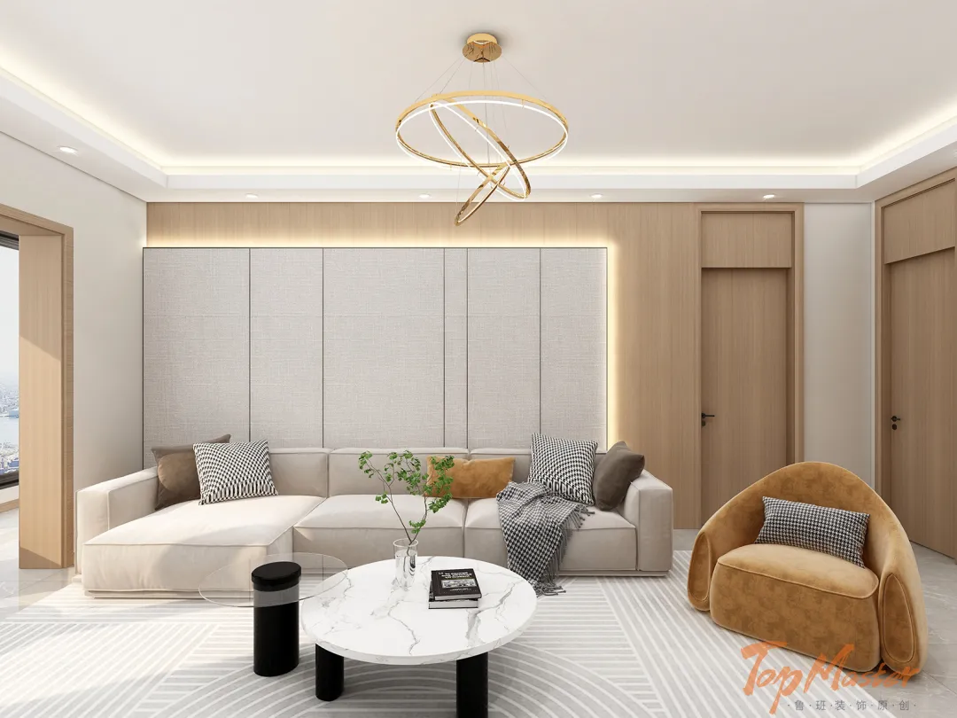 【鲁班装饰】龙溪一号104㎡现代风格,干净治愈