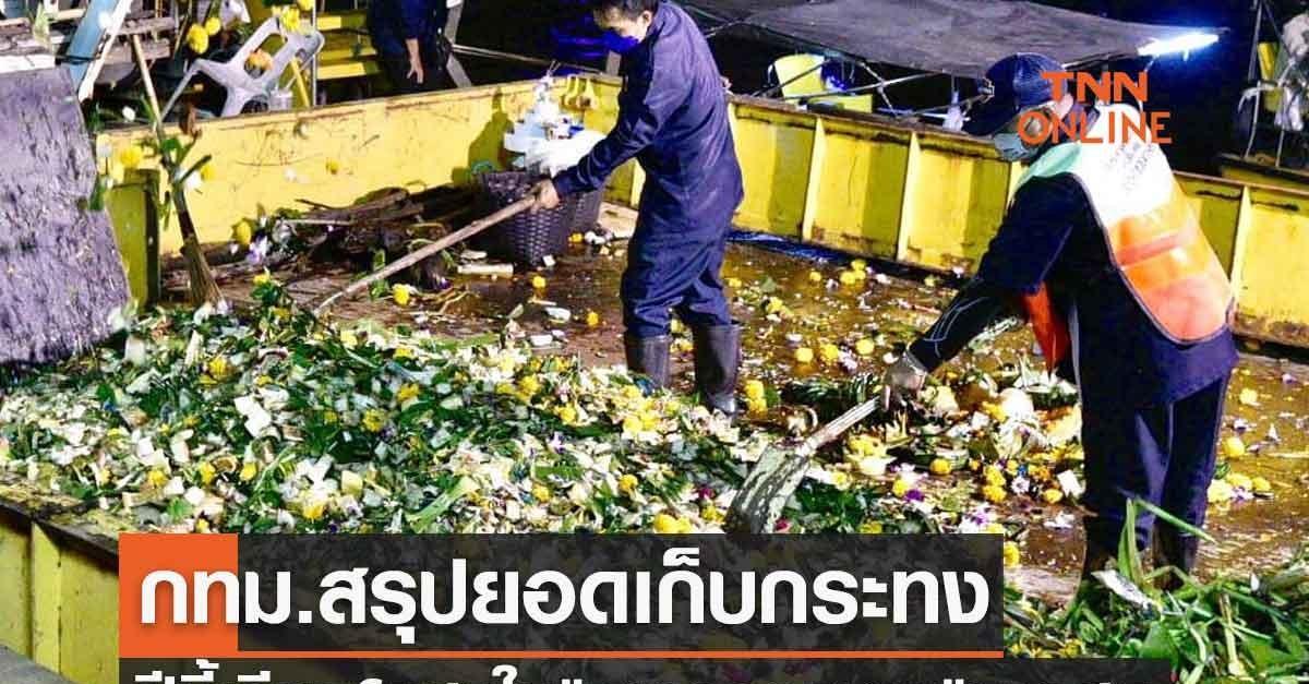 |泰国水灯节 曼谷打捞近60万只水灯