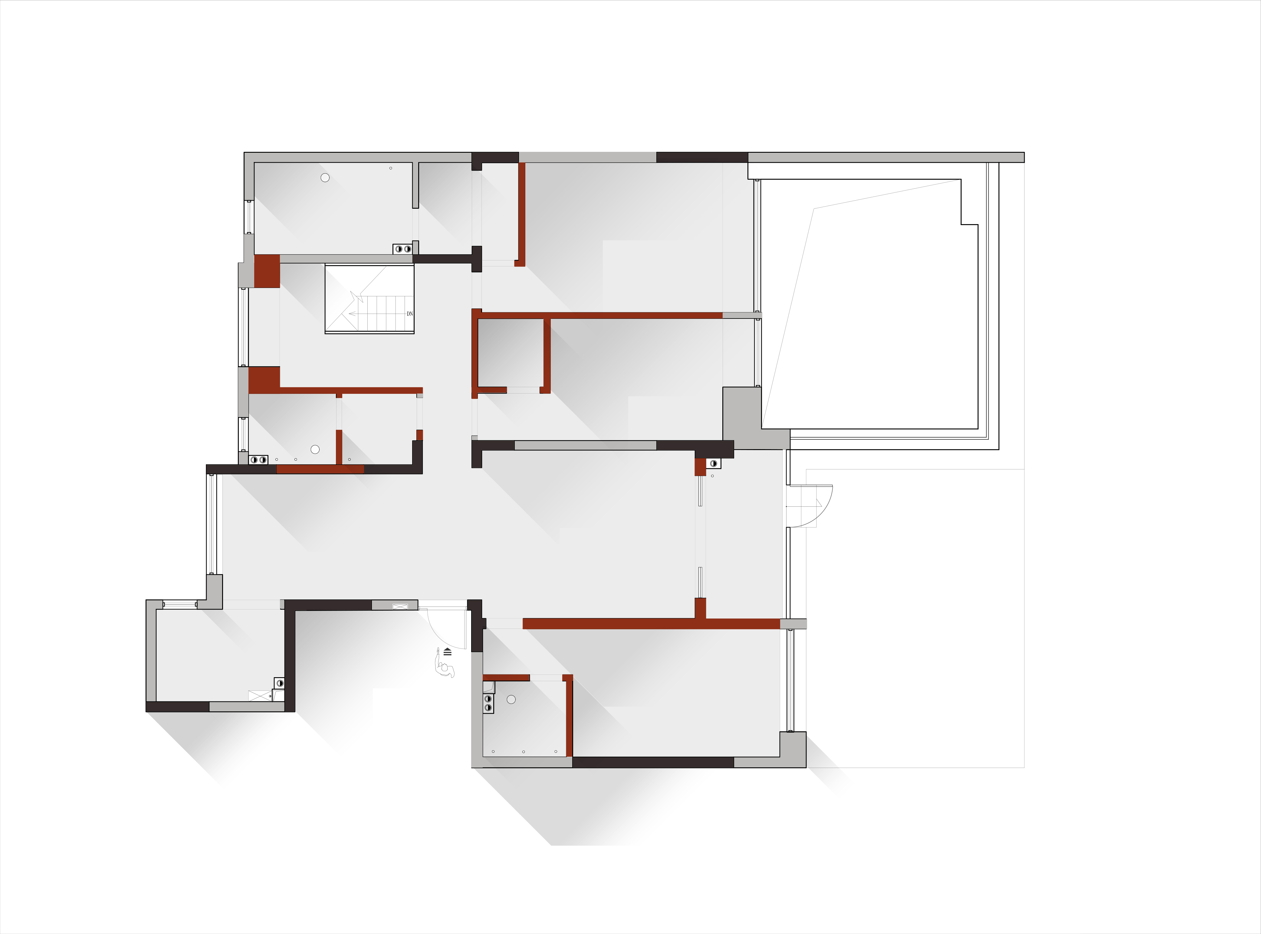 437㎡多层复式,把家里能拆的墙全拆了