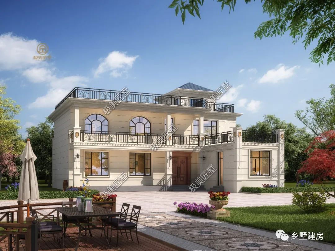 别墅|5款带偏房的别墅,造价不高,真正值得建的好房子