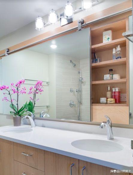 梳妆区单独规划成区太占地方?从这洗漱区4方面入手,好用又省时