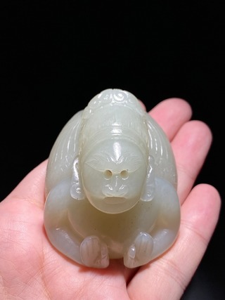 和田玉籽料|辽 和田玉籽料 迦楼罗 神鸟佩