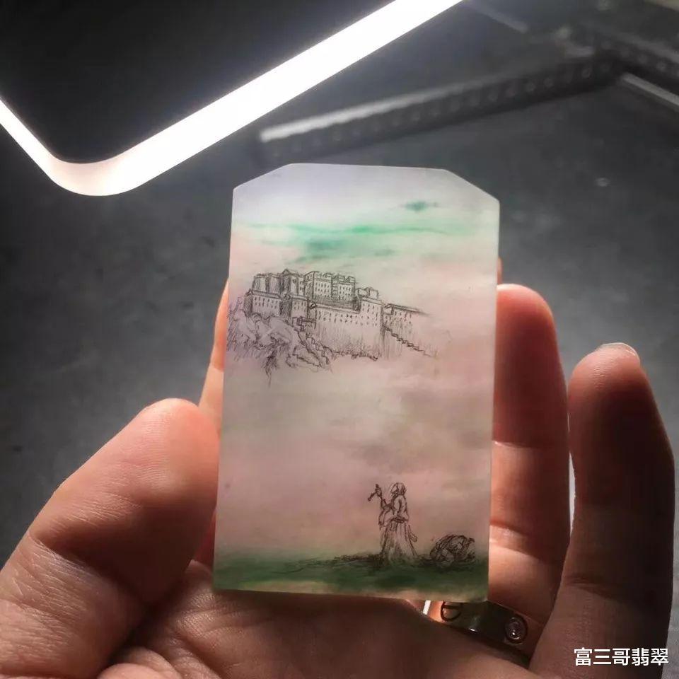 翡翠|玉赏 ▏春带彩，翡翠里最有韵味的色彩！