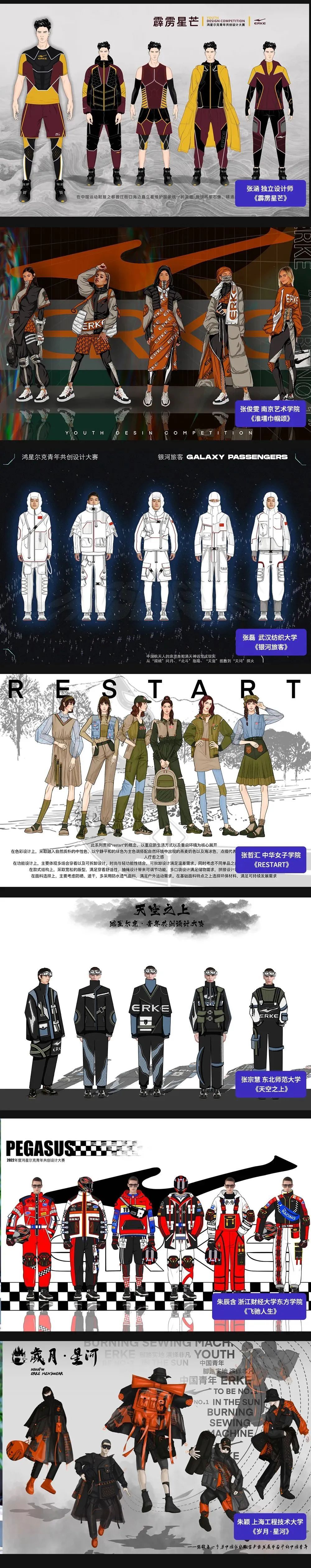 鸿星尔克·青年共创设计大赛入围作品正式公示！