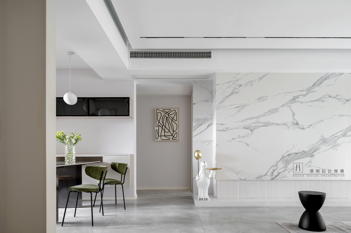 厚榭作品:越纯粹越高级,龙湖开元晶蓝115㎡现代风