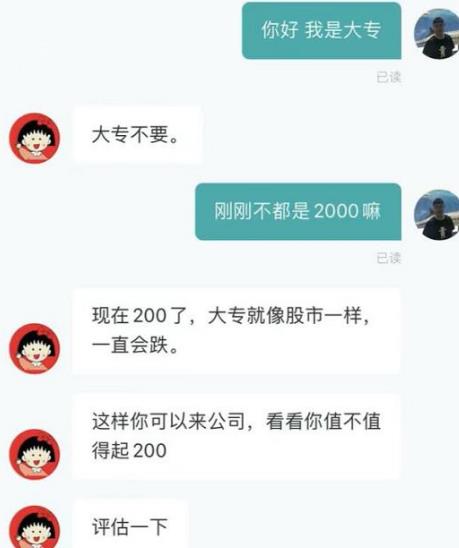 求职|一企业HR恶语伤人，讽刺专科生只配去当保安，现在处理结果公布了