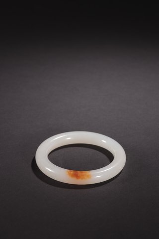 和田玉籽料|旧藏-和田玉籽料圆条手镯