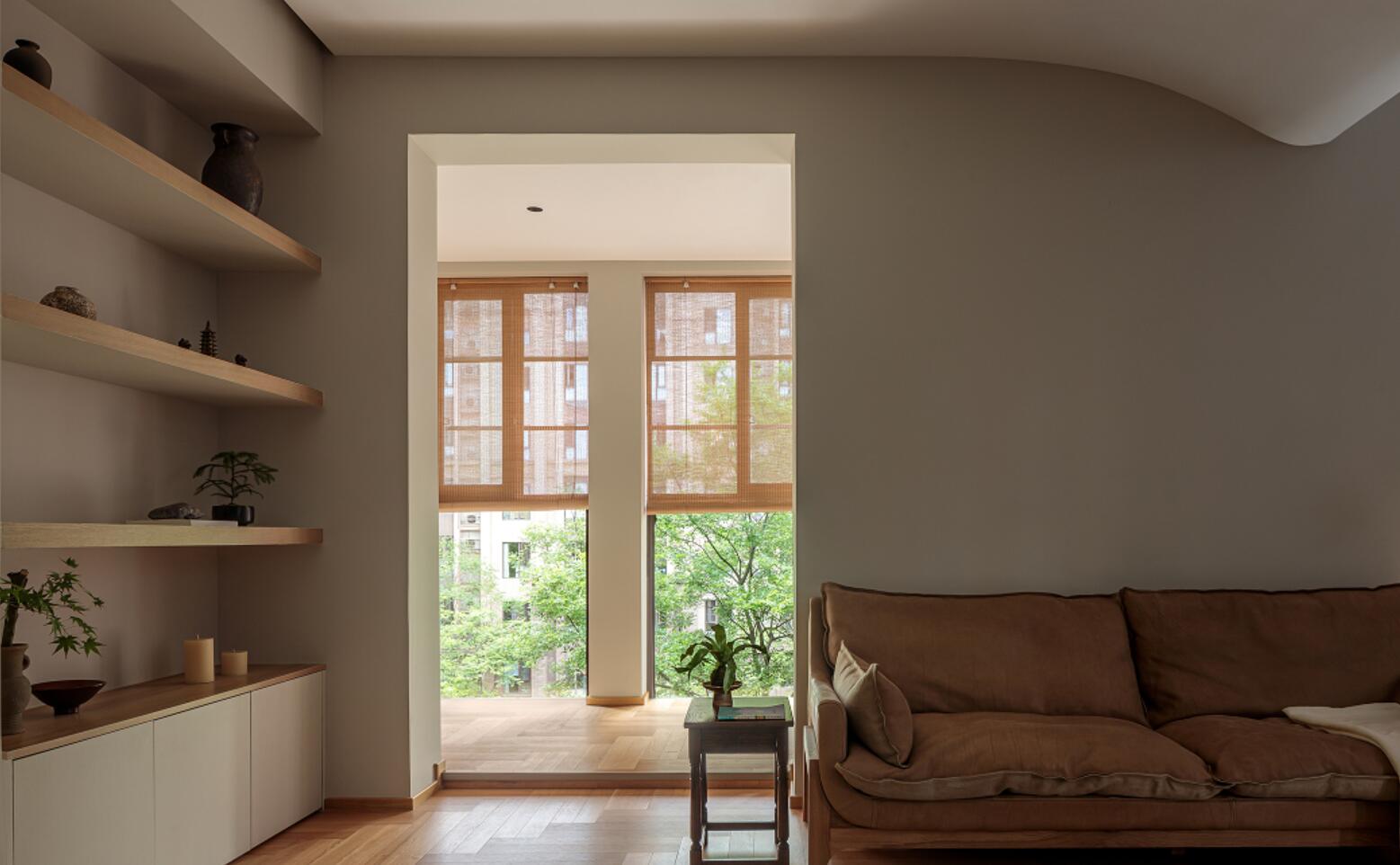 她98㎡家氛围感真好!厨房双动线,洗衣机藏玄关,太巧妙了