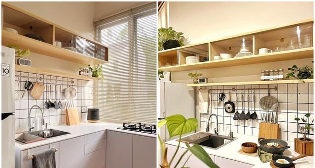 109上下2层,院子搭雨棚放洗衣机,室内只刷白墙,越住越喜欢!