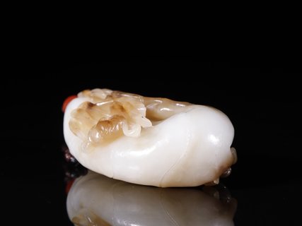 和田玉籽料|旧藏【和田玉籽料 节节高升 把件】