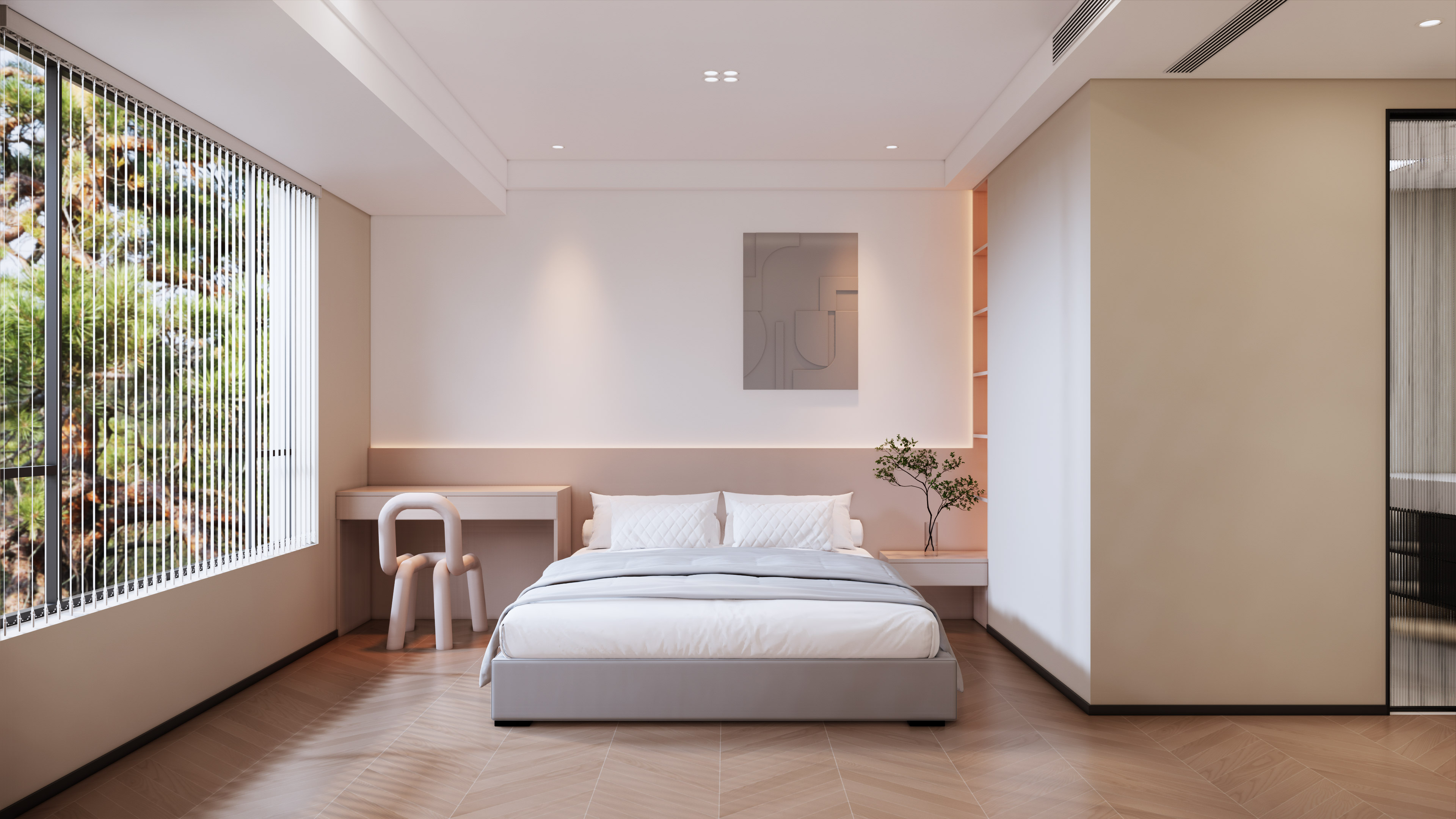 151㎡ 现代奶油风,一隅安宁