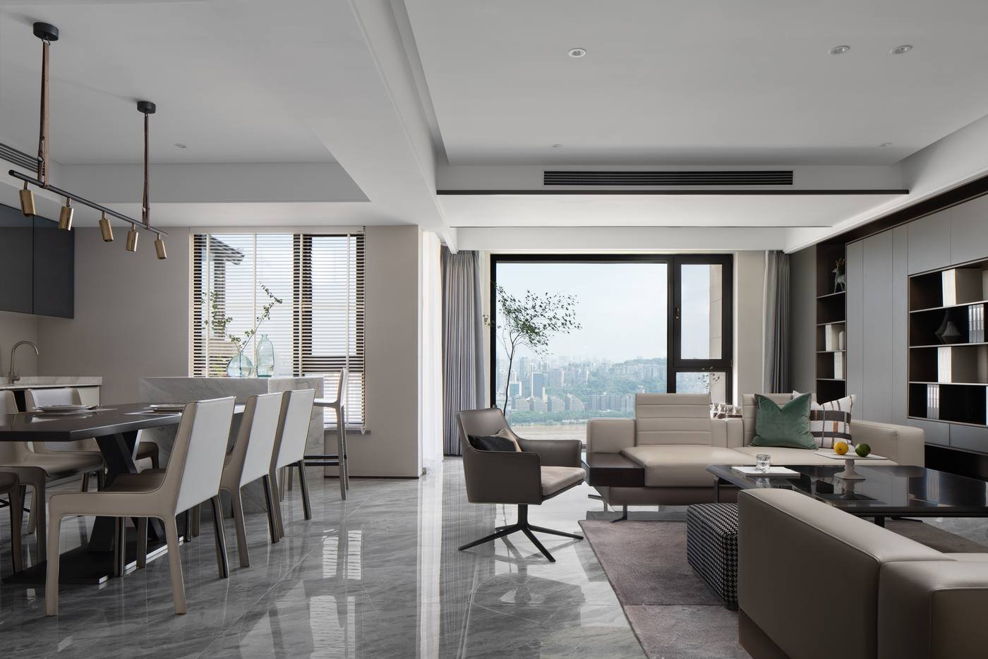 250平别墅设计,大气时尚灰色系的现代轻奢风就是不一样