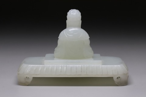 和田玉籽料|舊藏和田玉籽料“玉佛墨床”