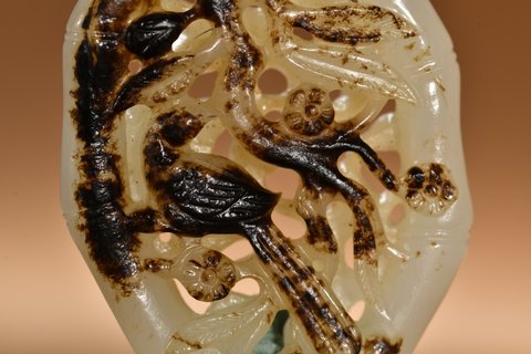 和田玉籽料|和田玉籽料喜上眉梢把件