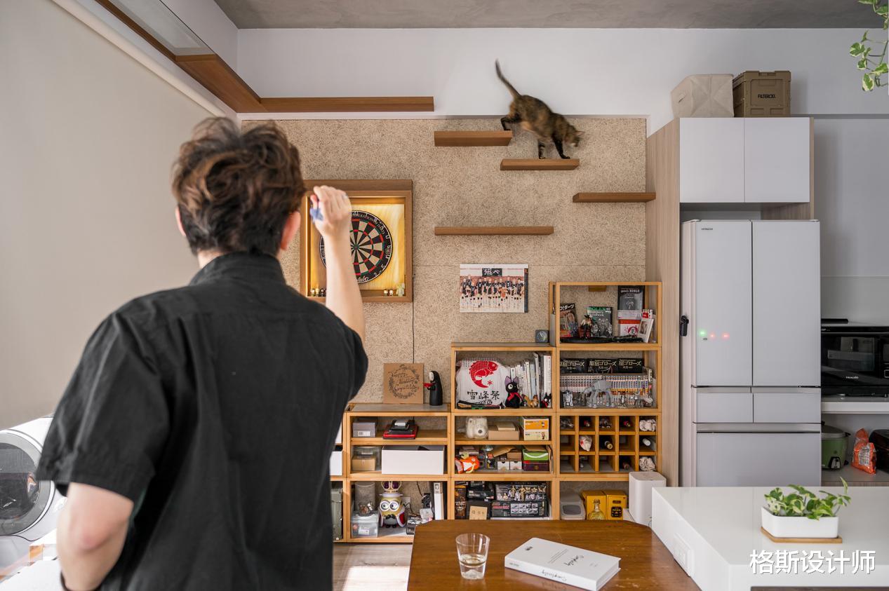 90后男孩晒出55㎡小家,休闲简约的工业风,清新又治愈