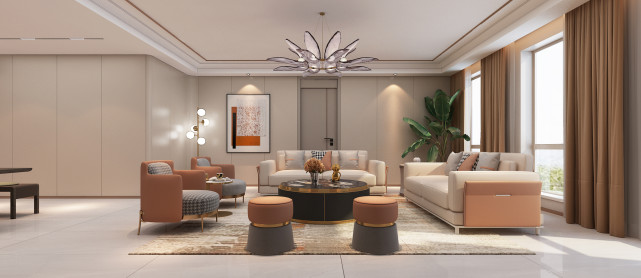 240㎡现代风，大而不空，满具艺术感的大宅风范