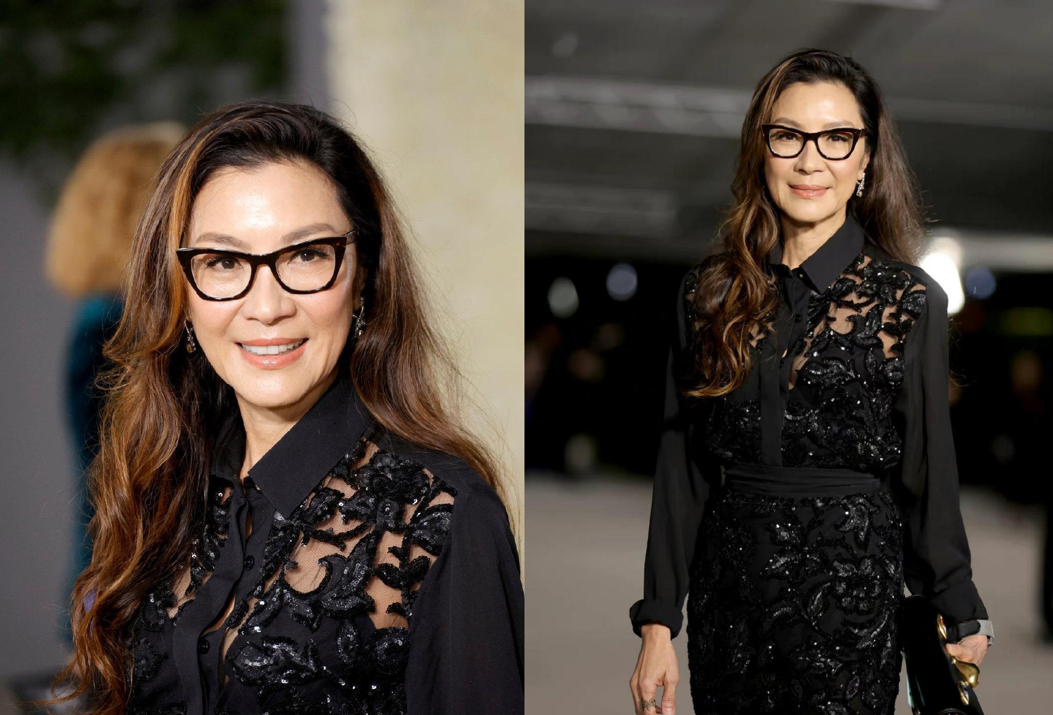 杨紫琼|红毯生图，60岁杨紫琼无惧高清镜头，比伯前任与现任上演世纪和解