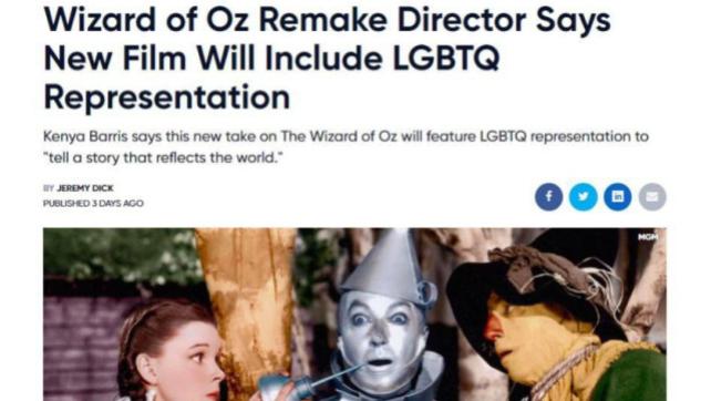 绿野仙踪|再毁童年！新版《绿野仙踪》将加变性人 欧美狂赞 国内看傻