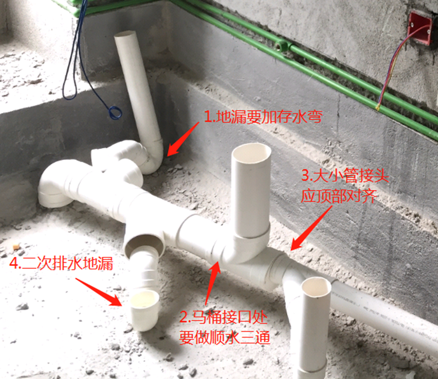 卫生间排水管的正确做法,你家做对了吗