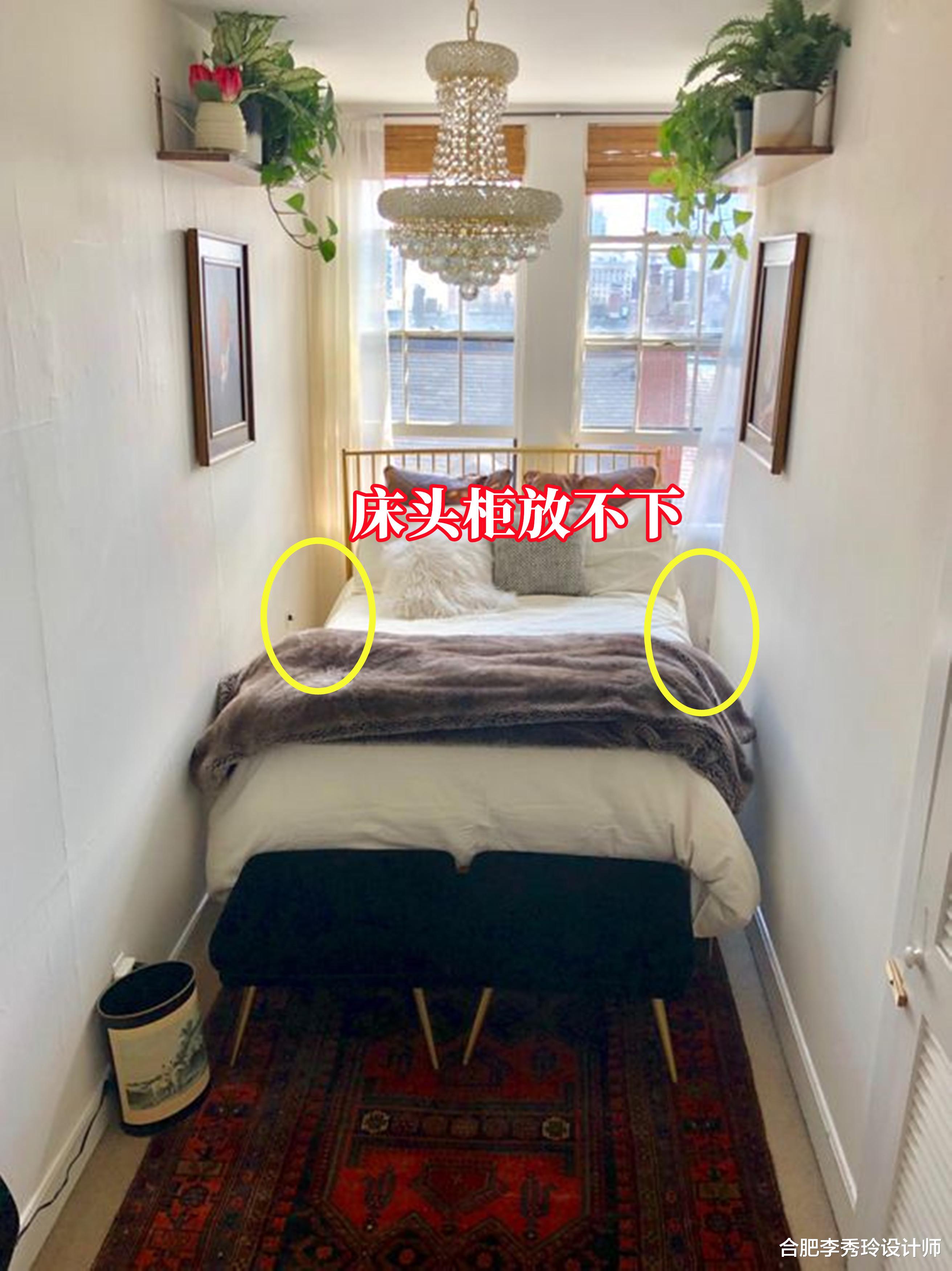 不要床头柜了!换个思路,墙上钉一块隔板,10公分宽解决置物问题