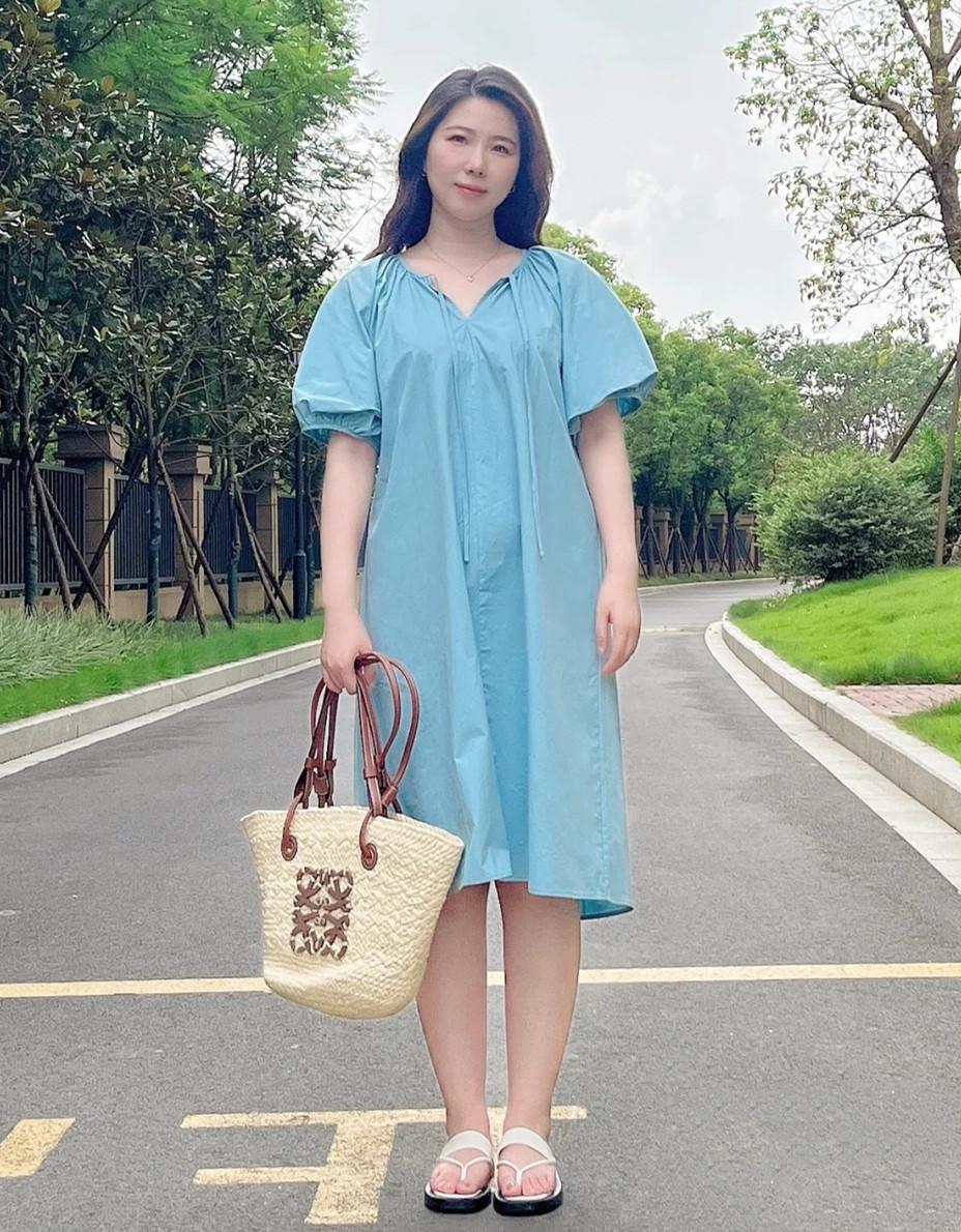 会打扮的“胖女人”有多美?她165cm/142斤,各种美衣美裙都敢穿