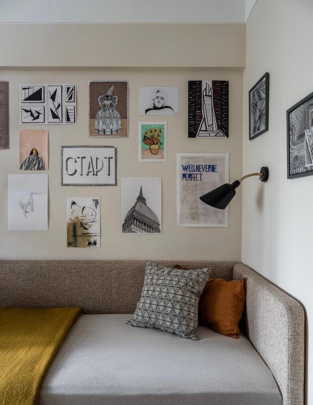 用舒适的深色调+复古风家具，实现老房逆袭，90平公寓的优雅世界