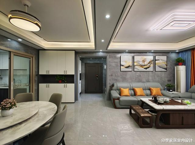 135平现代简约风格，全屋稳重大气，一家六口生活在一起很幸福！